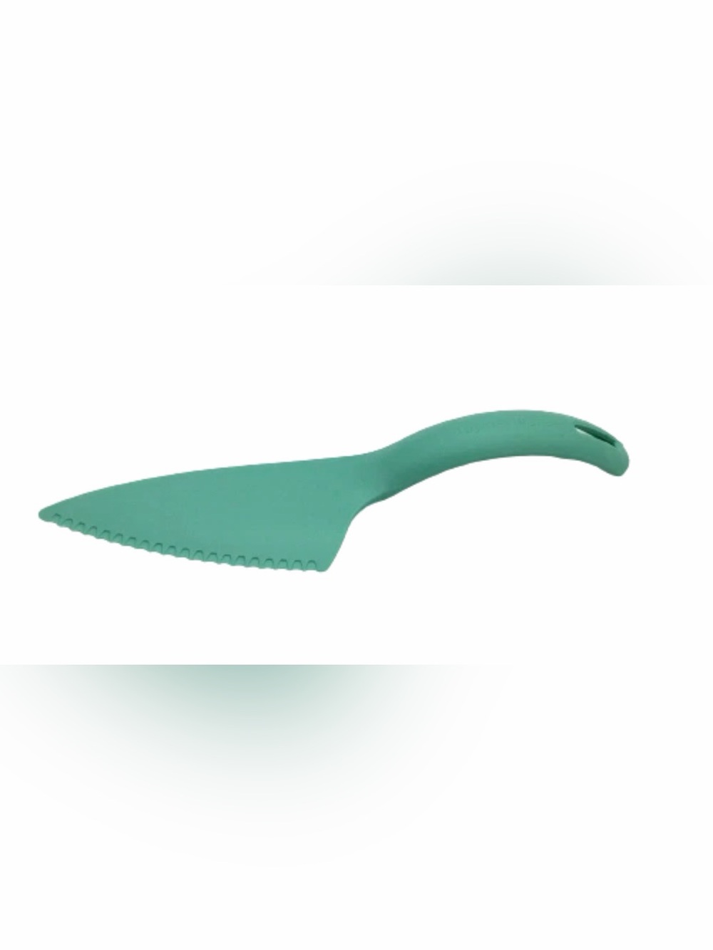 TUPPERWARE SERRATED EDGE CAKE KNIFE PIE SERVER CUT N SERVE PASTRY MINT GREEN NEW